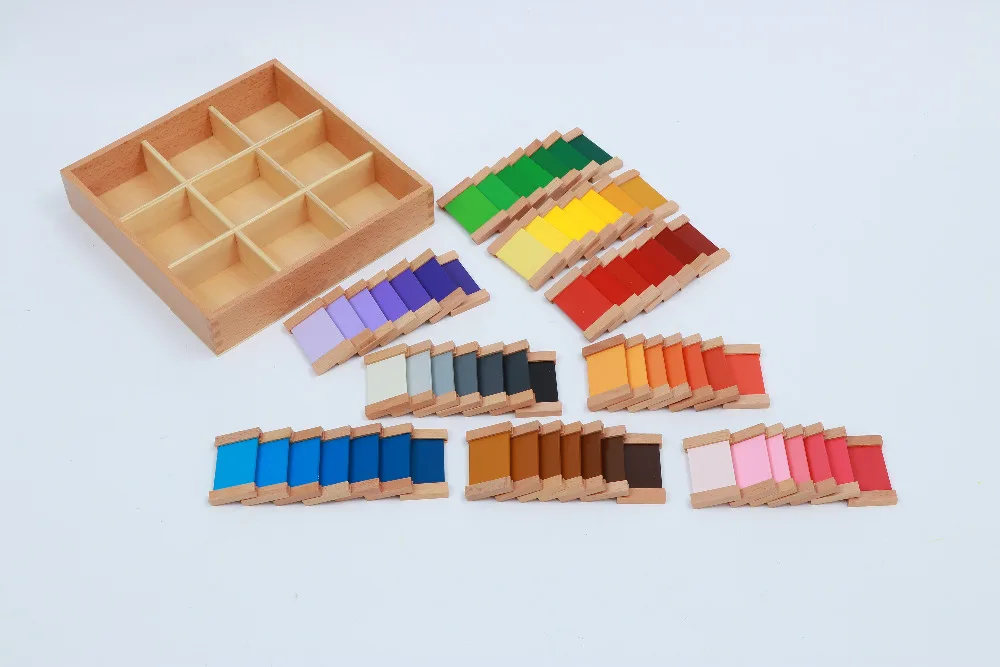 

Baby Toys Montessori Sensorial Material Early Educational Toys Colour Learning Tables, 63 Tables in 9 Gradually Changing Color