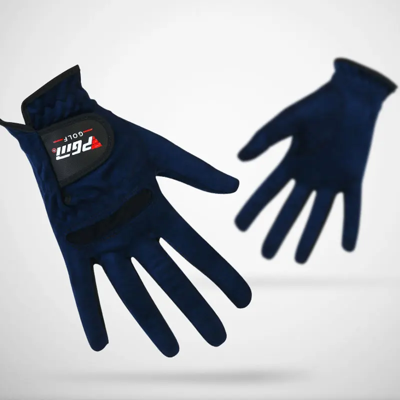 PGM, 1 пара, женские перчатки для гольфа, микрофибра, мягкая посадка, спортивный захват, прочные перчатки, женские, противоскользящие, дышащие, варежки, перчатки D0016 - Цвет: Синий
