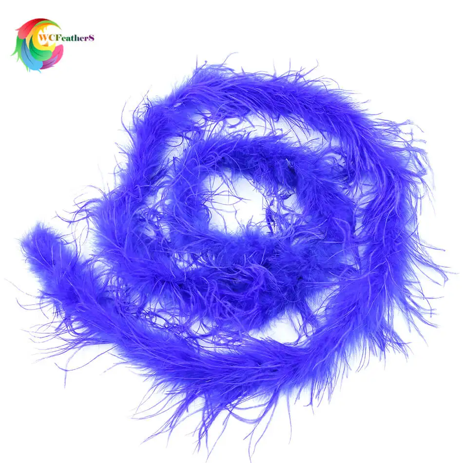 NEW! 2 meters/pc Colorful Ostrich feather boa Wedding/Dance/Apparel Accessories/Decoration feather strip 22Colors for chose - Цвет: color 13