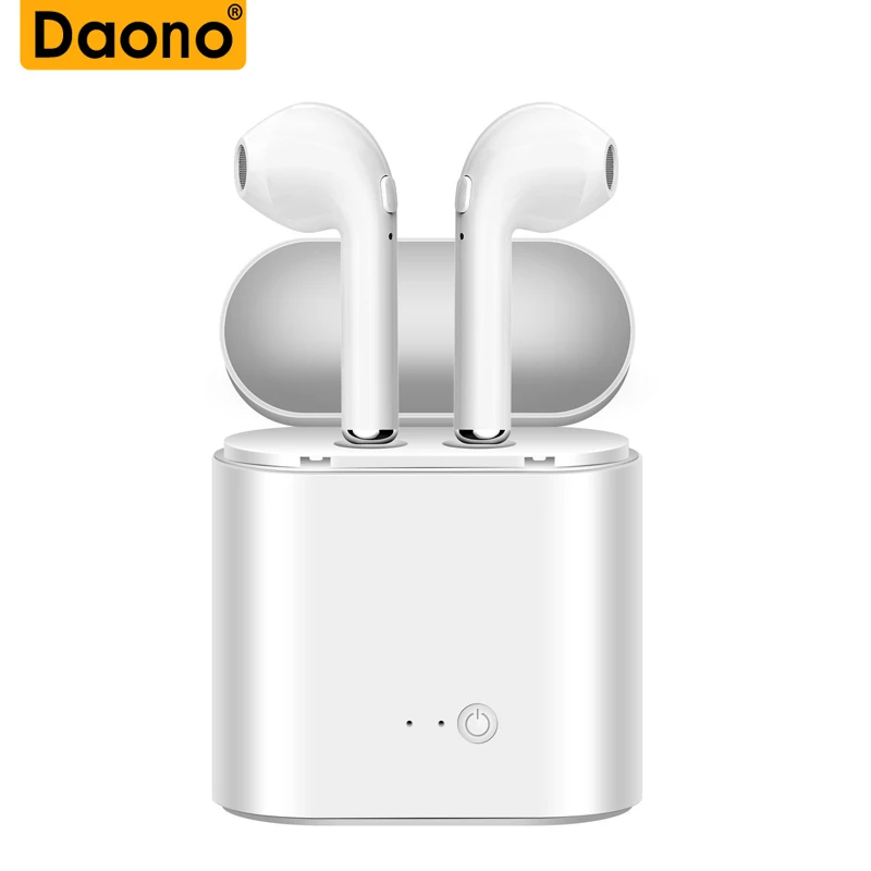 

DAONOTWS Bluetooth Earphones I7 Mini True Wireless Earbud Headset For apple headphones iPhone 6 Plus Xiaomi Charging BoX