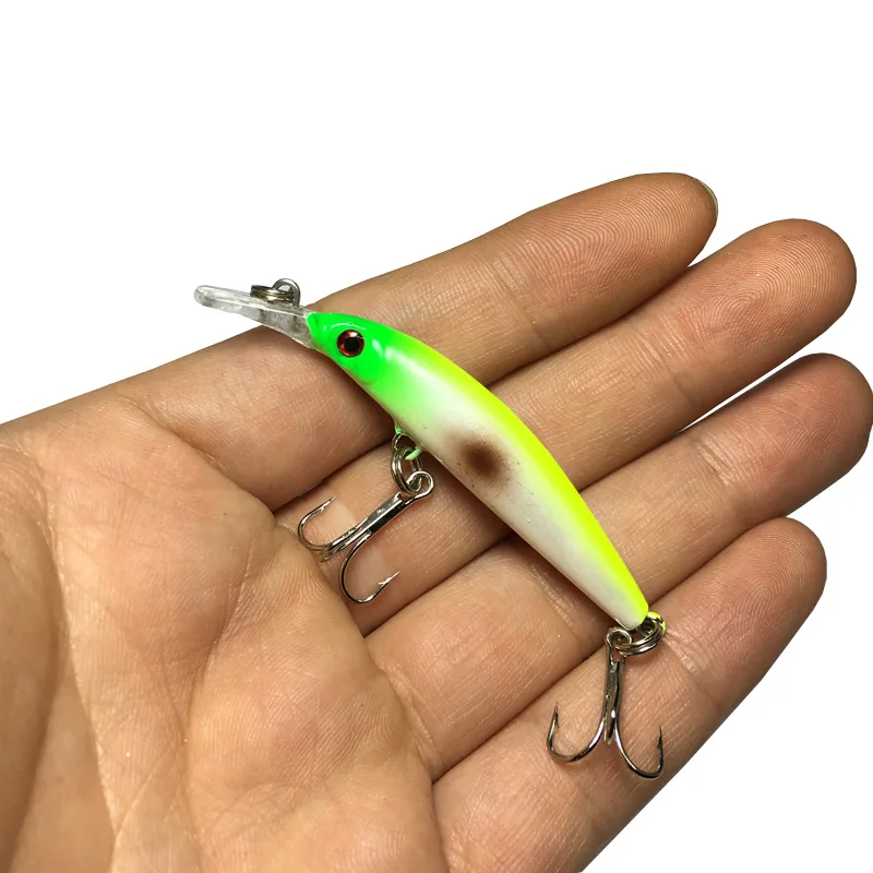 

1PCS Small Minnow Fishing Crankbait Bait Lures 7cm/3.8g Topwater Swimbait Wobblers Treble Hooks Fish Tackle