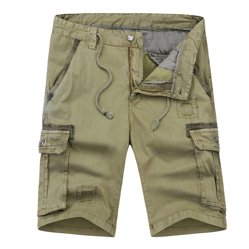 Мужские шорты Карго крутой камуфляж Лето Горячая Распродажа хлопок повседневные мужские короткие штаны Удобная брендовая одежда камуфляж мужские карго шорты
