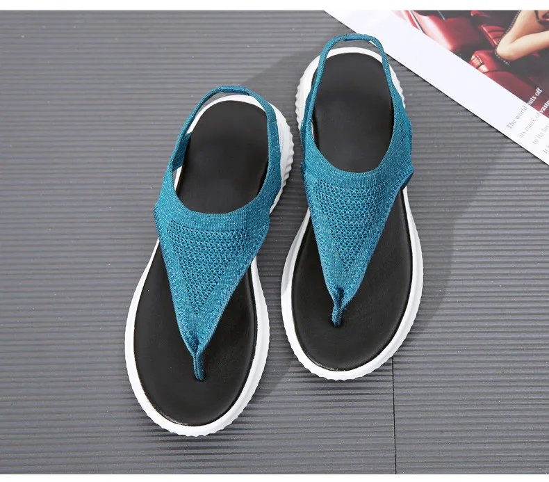 LL 9520-2019 Breathable Flyknit Women Sandals Summer Woman Shoes-22