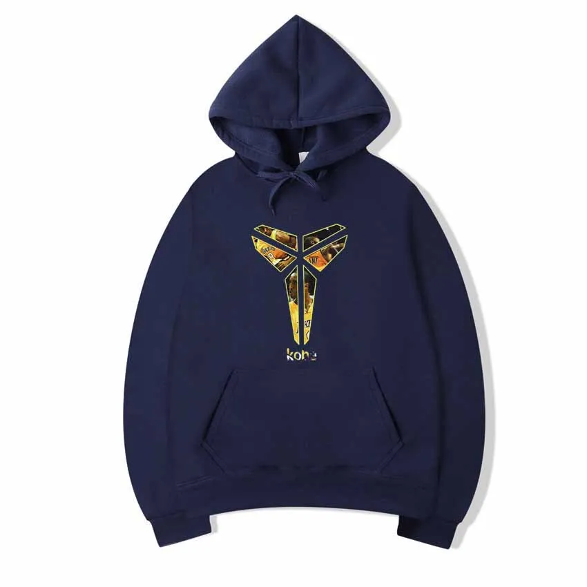 

2019 Autumn And Winter Brand Sweatshirts Men High Quality Kobe Bryant Printing Fashion Mens Hoodies Thickened Men's Hoodie