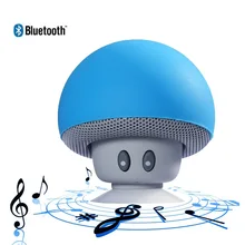 Mini altavoz inalámbrico Bluetooth MP3 reproductor de música con micrófono impermeable PORTÁTIL ESTÉREO parlante hongo con Bluetooth 3W para teléfono PC