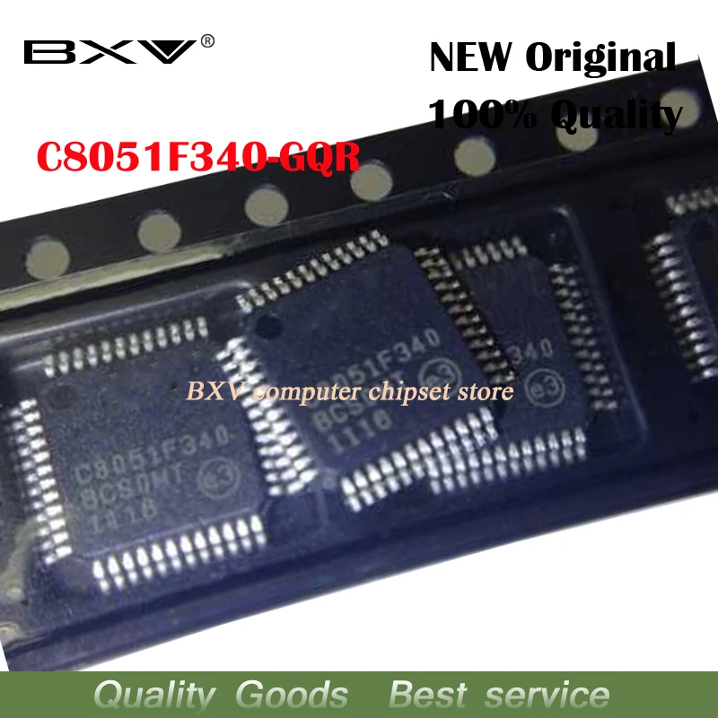 100pcs C8051F340 TQFP 48 C8051F34x 8051 C8051F340 GQR-in Integrated ...