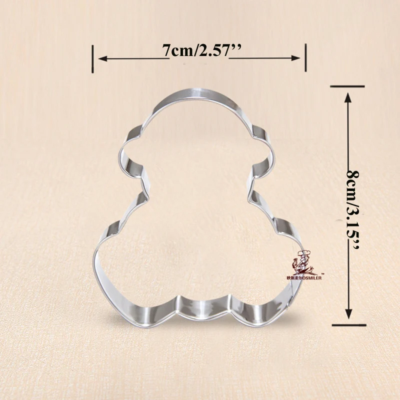 1pcs Baby carriage T-Shirt Rattle Stainless Steel cookie cutter Biscuit fondant Cake Pastry Sugarcraft tools bread mold