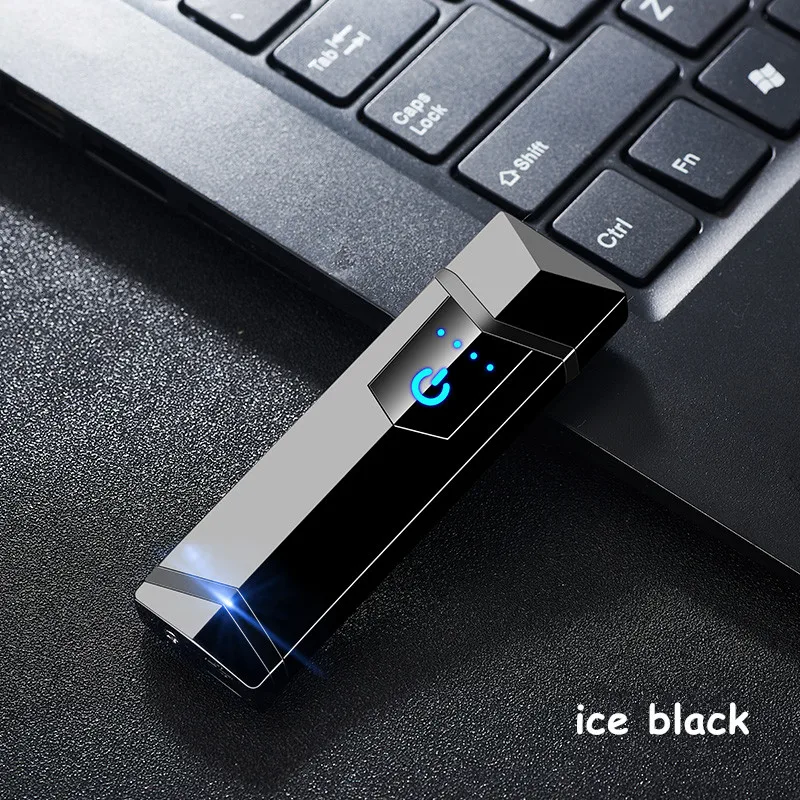 Электрические Зажигалки Курительные аксессуары с USB Перезаряжаемый отпечаток