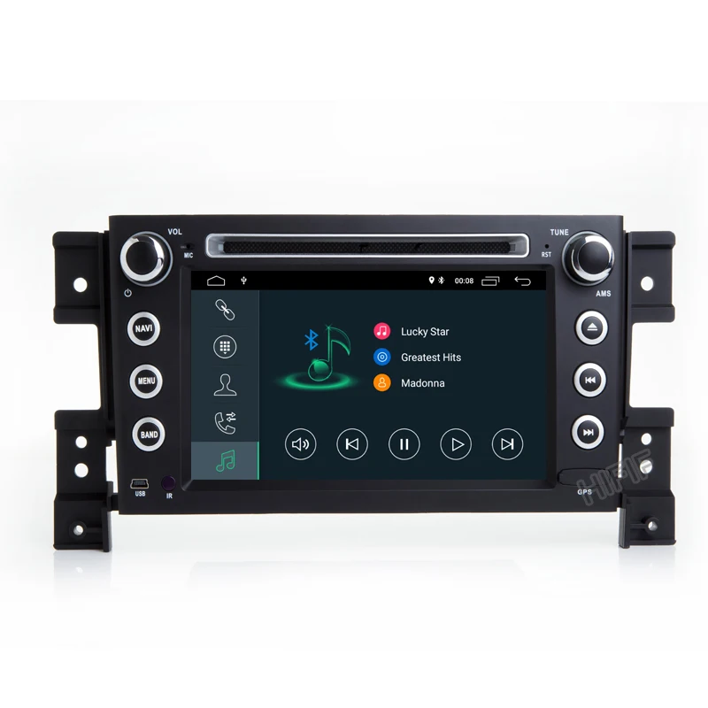 Excellent Quad Core 7" IPS HD Digital Touch Screen Android 8.1 GPS Stereo Car DVD Player for Suzuki Grand Vitara 2005-2010 2011 2012 2013 10