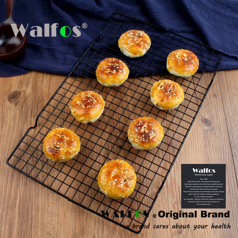 

walfos 2017 Cake cool cookies at west chicken bread cooling rack Black non-stick cold air net