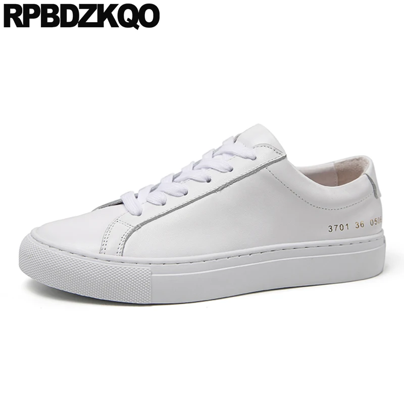 

Genuine Leather Women Sneakers Footwear Flats Wide Fit Shoes Ladies Lace Up Chinese Trainers Pink High Quality White Designer