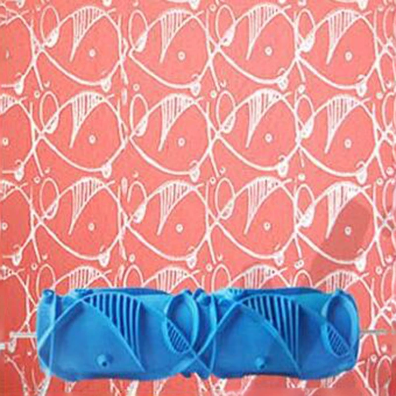 

7inch 3D rubber wall decorative tools painting roller,150C, patterned paint roller without handle grip,Classic pattern