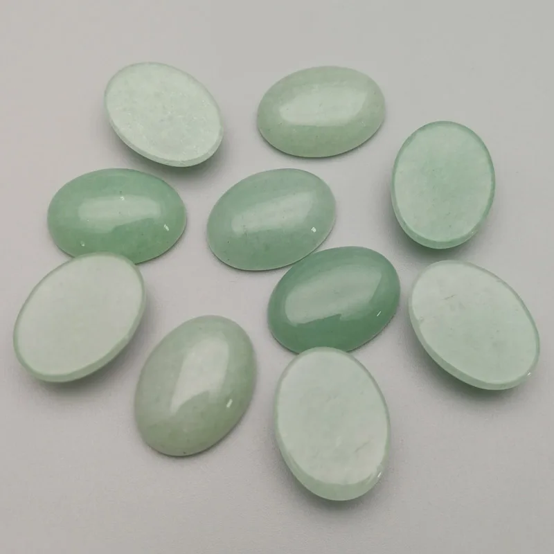 

Fashion 15x20mm Oval CAB CABOCHON natural Aventurine stone beads for Jewelry&Clothes Accessories wholesale 20pcs free shipping