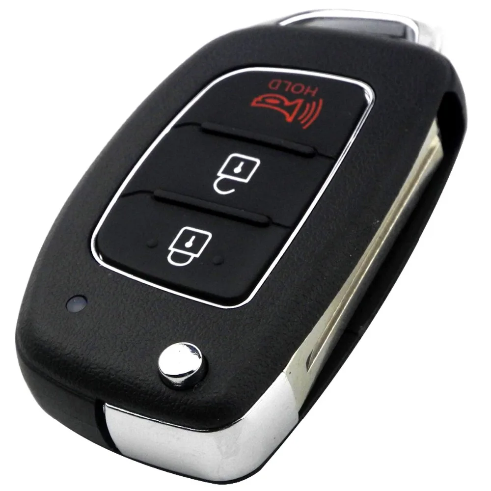Jingyuqin 10 шт./лот 3/4BTN дистанционный Брелок оболочка для Hyundai HB20 SANTA FE IX35 IX45 Accent I40