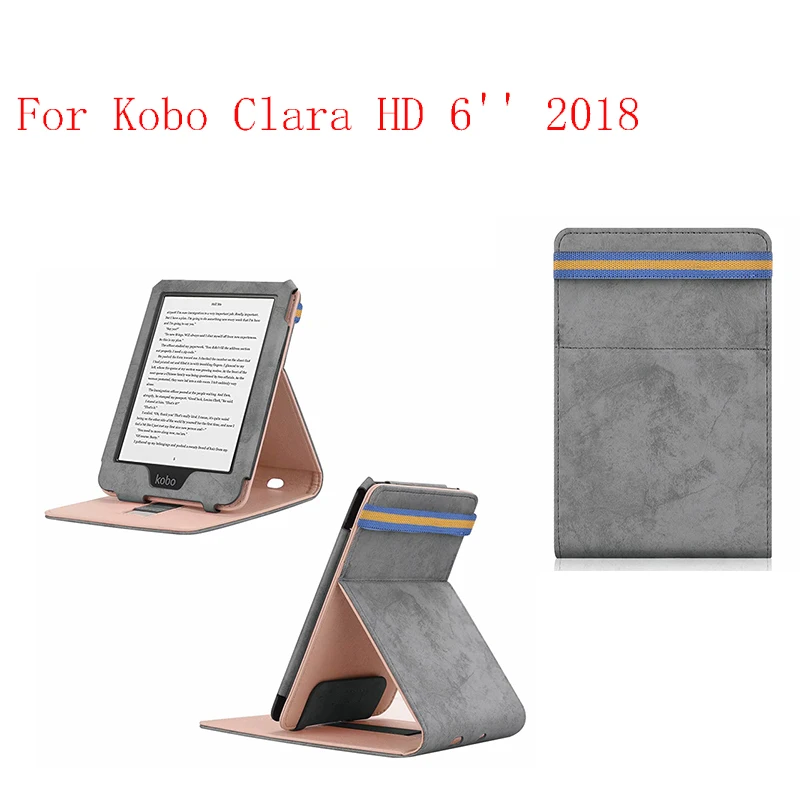 Новая подставка из искусственной кожи Folio чехол Крышка для планшета Kobo Clara HD 6