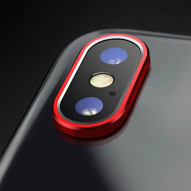 Защитная крышка для объектива мобильного телефона для iPhone X 7/8 Plus, защита для объективов камеры, бампер, кольцо для iPhone, задняя крышка для смартфона