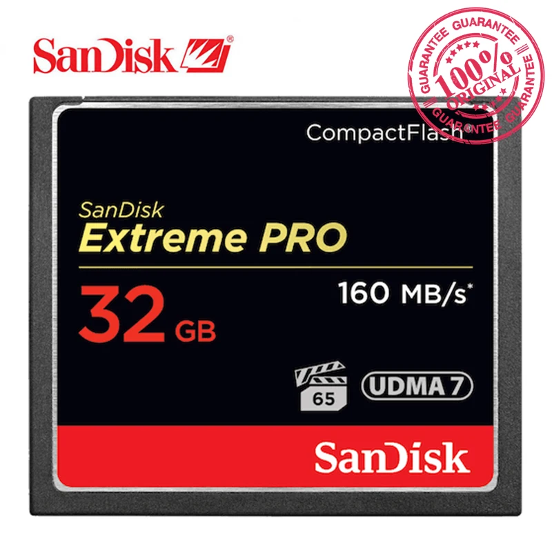 

SanDisk Memory Card CF Card Extreme Pro 32GB CompactFlash 1067X 160MB/s Read Speed For Rich 4K and Full HD Video SDCFXPS