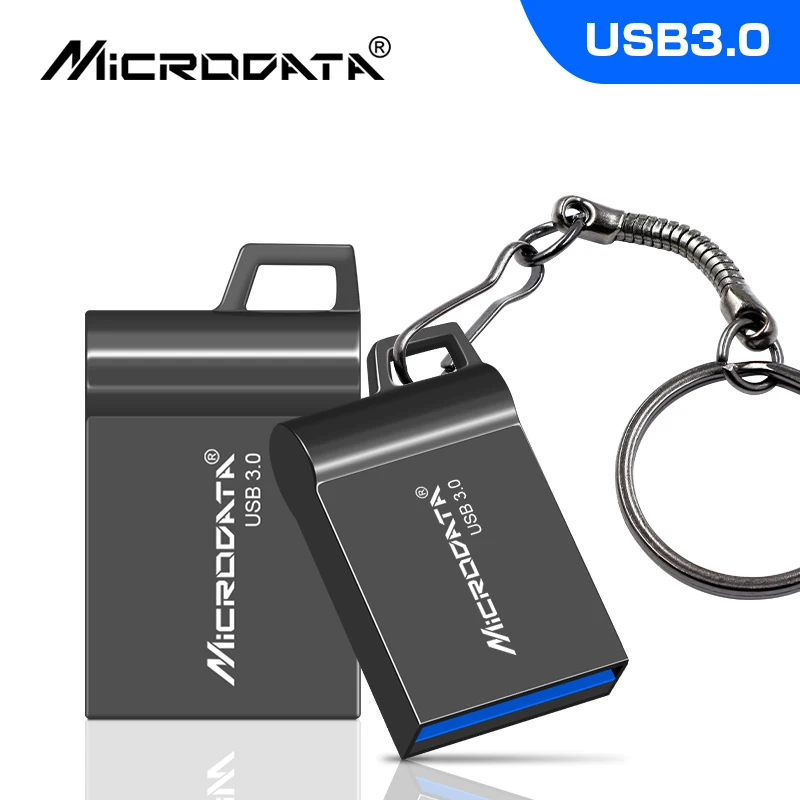 Ультра мини USB 3,0 флеш-накопитель 16 ГБ 32 ГБ usb флеш-накопитель 64 ГБ 128 ГБ Флешка meatl memoria usb флешка с кольцом для ключей