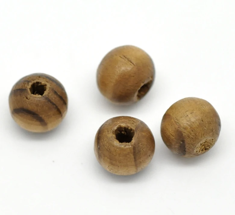 

DoreenBeads 75PCs Coffee Dyed Round Wood Spacer Beads 8mm( 3/8") 2015 new