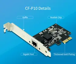 Comfast 1000 Мбит/с Gigabit Ethernet PCI Express PCI-E сетевая карта 10/100/1000 м RJ-45 LAN адаптер конвертер сетевой контроллер