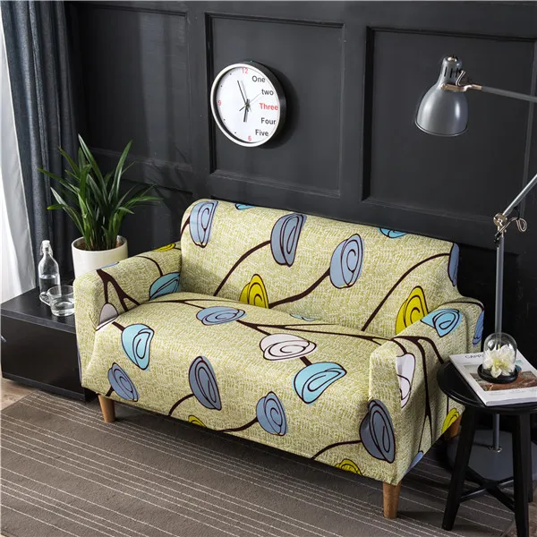 Slipcovers эластичный чехол для дивана все включено нескользящий секционный эластичный чехол для дивана с принтом протектор дивана кресло полотенце - Цвет: 12