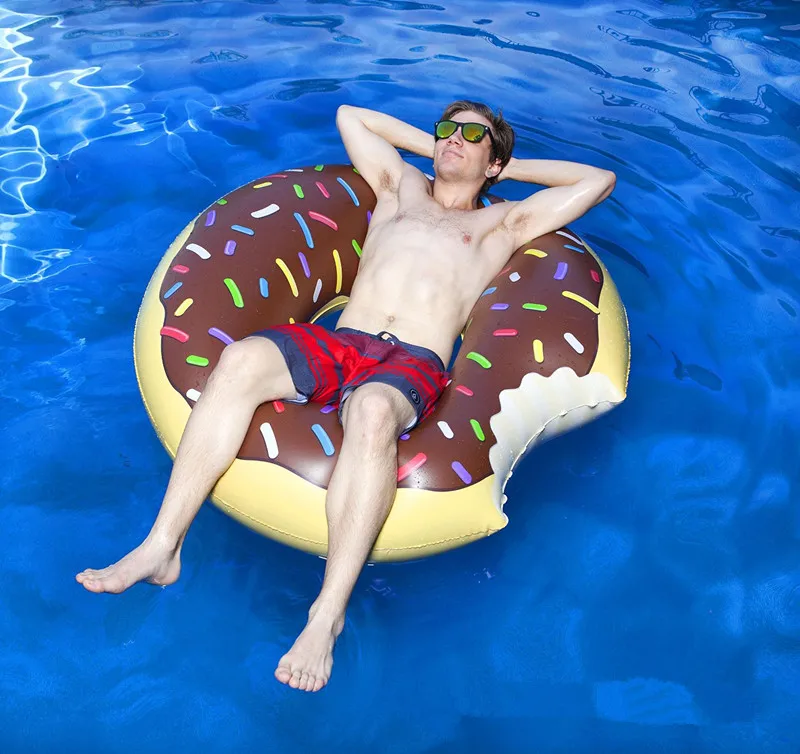 Gillon rosquinhas nadar anel inflável flutuante bóia salva vidas água balde círculo da vida para aumentar a espessura