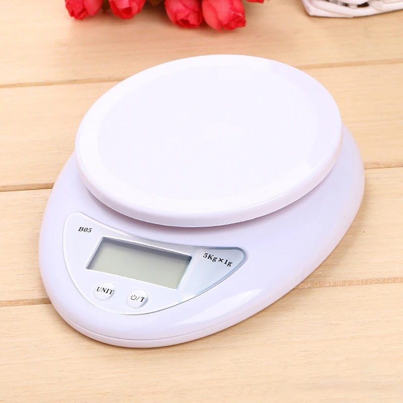 

Food Balance Measuring Weight Libra Portable 5kg x 1g Digital Scale LCD Electronic Scales Steelyard Kitchen Scales Postal