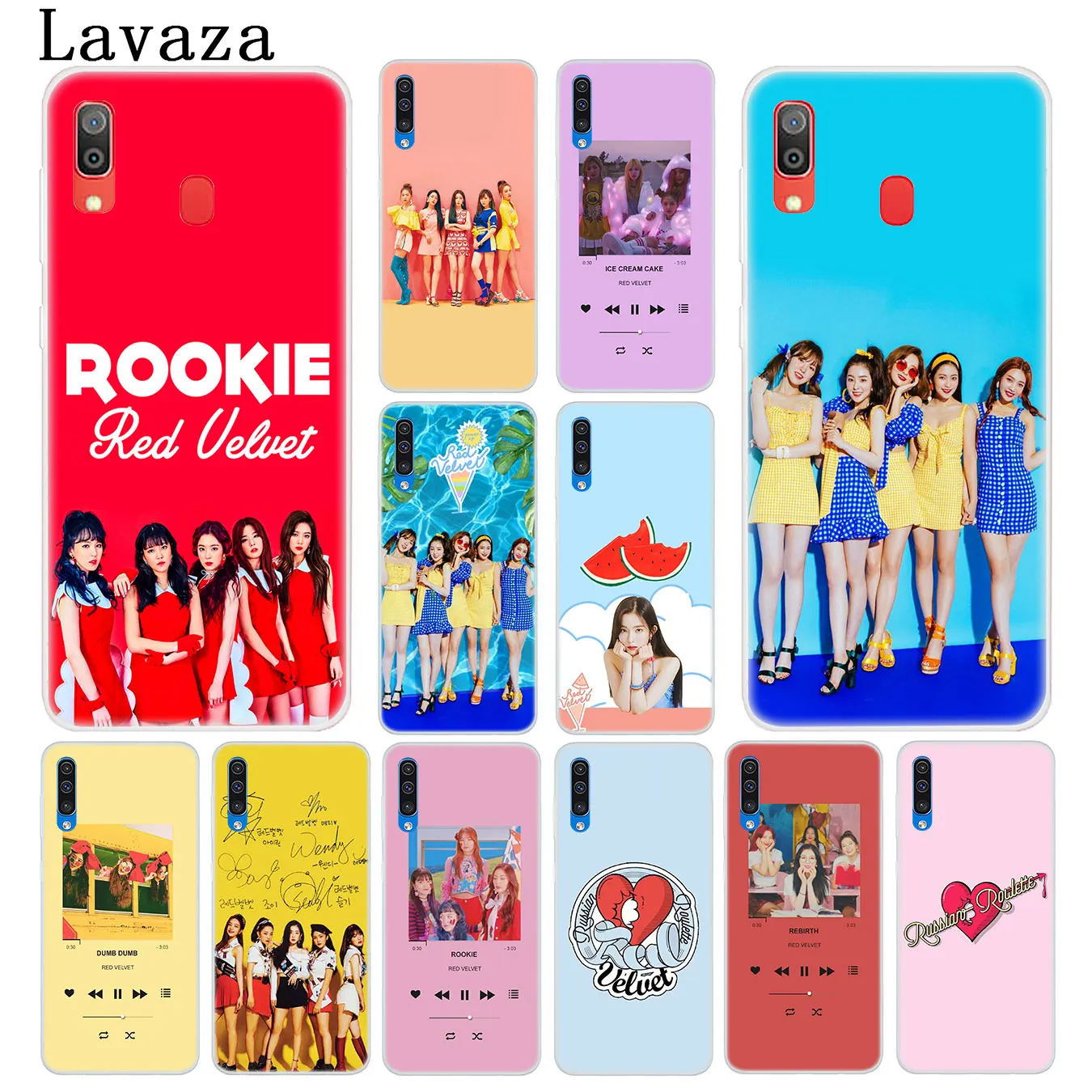 Жесткий прозрачный чехол для телефона Lavaza Red Velvet kpop Samsung Galaxy A20E M40 M30 M20 M10 A10 A20 A30 A40 A50