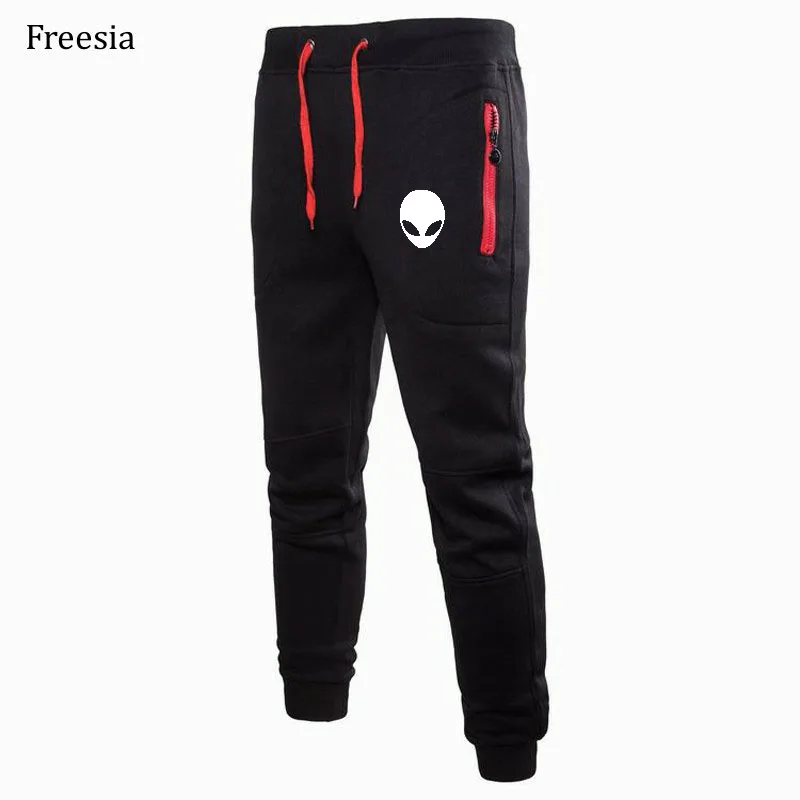 

New men's printed trousers fun alien casual autumn and winter cotton men's black high quality men's sports trousers