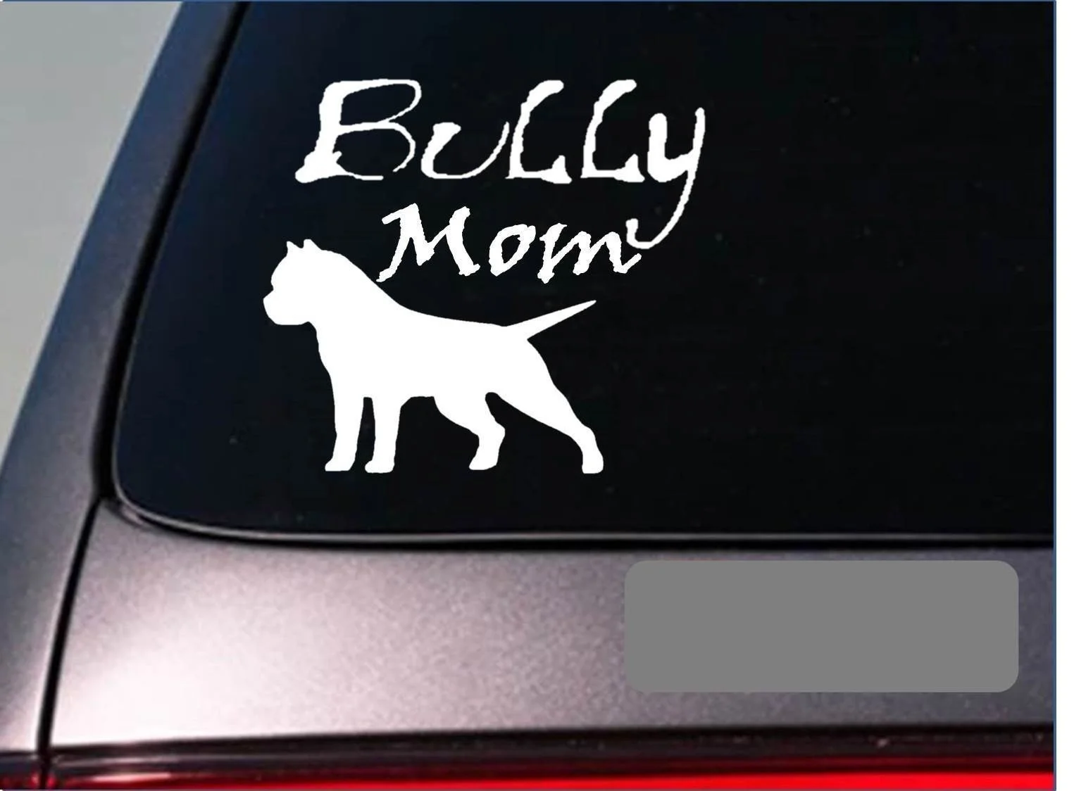 Американская наклейка Bully Mom pitbull питбулл АБК bully Amstaff на окно 15 см | Игрушки и хобби