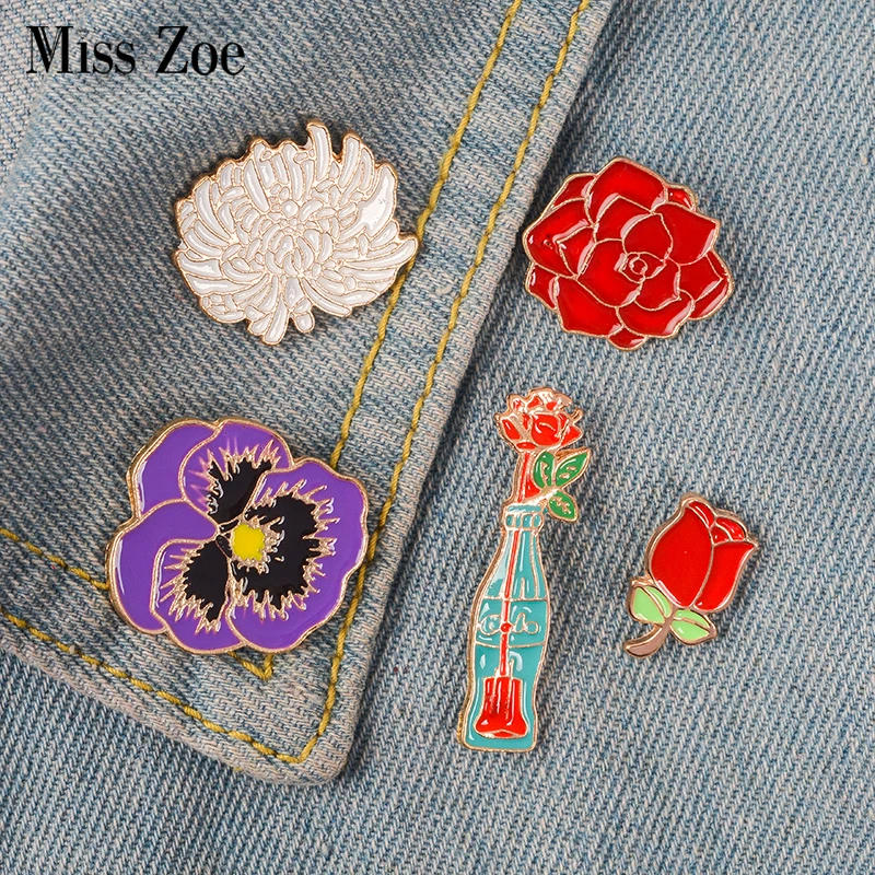 jeans with red flowers