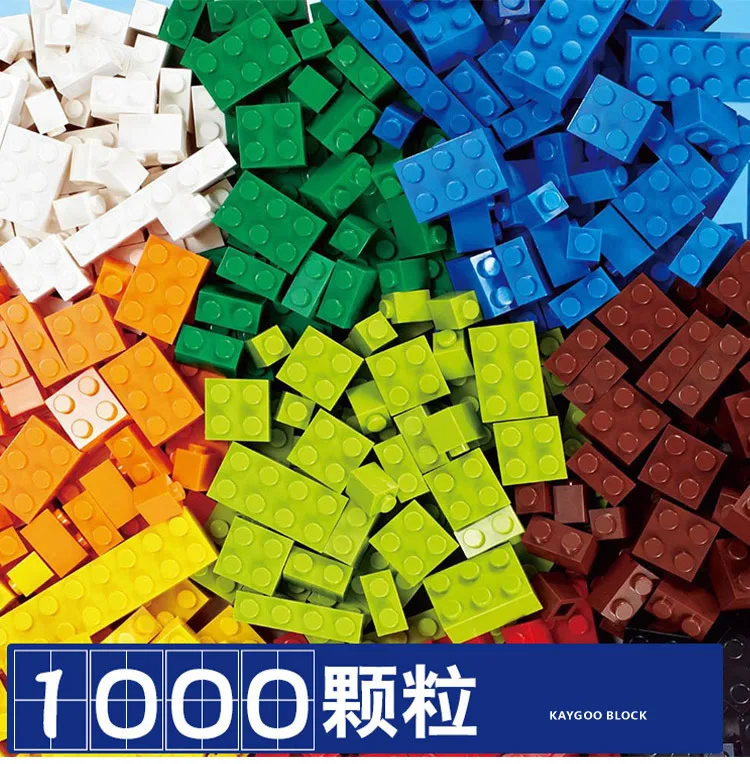 1000PCS Blocks Bricks Set City/Model Enlighten DIY Creator Clone Building Bulk Brainstormblock