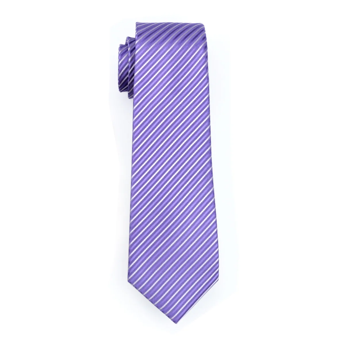 Fa-313 Мужские Галстук Фиолетовый в полоску 100% шелк жаккард галстук Ханки Запонки Набор Бизнес Свадебная вечеринка Галстуки для Для мужчин;