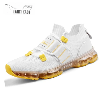 

Summer 2019 Men Shoes Casual Breathable Mesh Sports Sneakers Running Shoes Air Cushion Outdoor Flats Shoes кроссовки