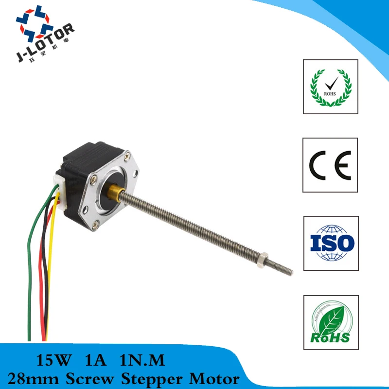 

Low price 28*28*32mm linear stepper motor 1A 1N.M 28 BYG Screw Linear stepping motor with Tr8*8(P2) for 3D printer
