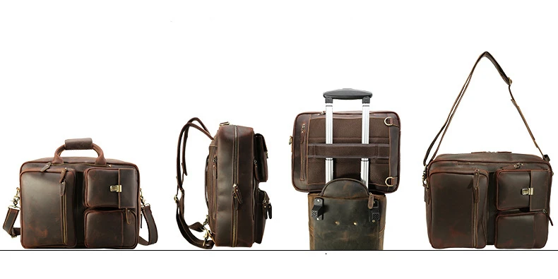 Брендовые мужские портфели из натуральной кожи, винтажная ручная сумка-мессенджер на плечо, Большая вместительная мужская сумка-тоут из воловьей кожи, сумка для ноутбука