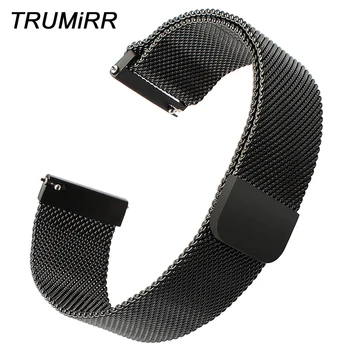 

Milanese Loop Watchband Magnetic Strap for Sony Smartwatch 2 SW2 Suunto TRAVERSE Quick Release Belt Stainless Steel Watch Band