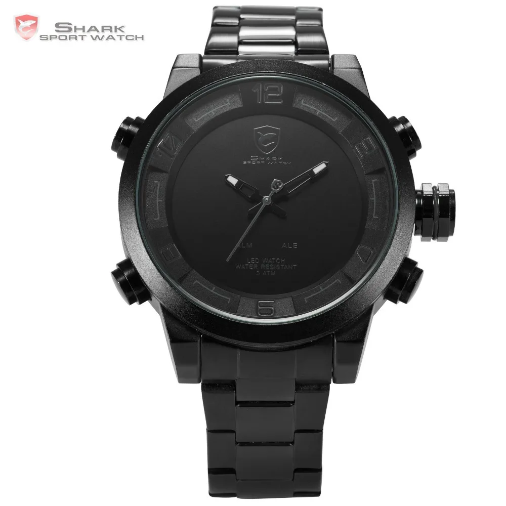 Shark Sport Orologi Digitali Uomo Nero Rosso LED Dual Time Auto data  Acciaio Pieno Cinturino Orologio Da Uomo Quarzo Militare Sport  Watch/SH364|watch screw|watch usawatch leopard - AliExpress