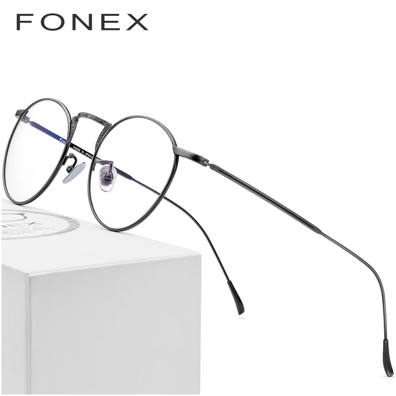 

Pure B Titanium Glasses Frame Women 2018 New Prescription Eyeglasses Men Vintage Round Spectacles Myopia Optical Frames Eyewear