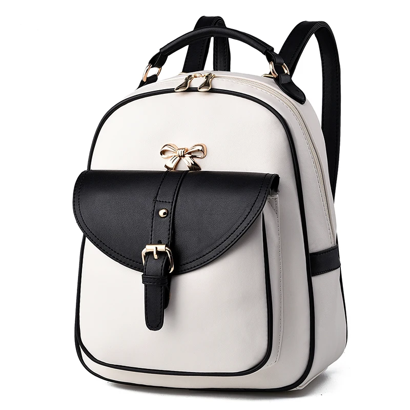 2017 New Arrival Bags for Female Classic Concise Leisure Fashion Girl Backpacks Candy Color Pink Lavender