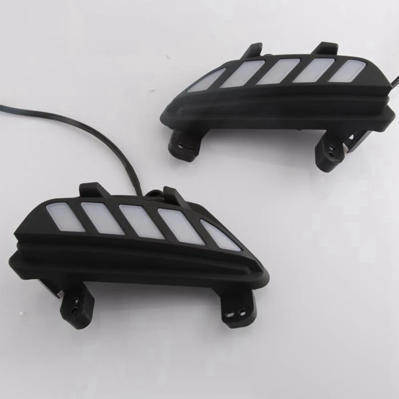 

DHBH-For Mazda 3 2014 2015 2016 Dynamic Turn Signal Relay Waterproof Car Drl 12V Led Daytime Running Light Fog Lamp Decoration