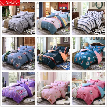 

Stripe Plaid Concise Couple Big Size Duvet Cover 3/4 pcs Bedding Set Full King Queen Double Bed Linen 1.8m 2m 2.2m 2.5m Bedsheet