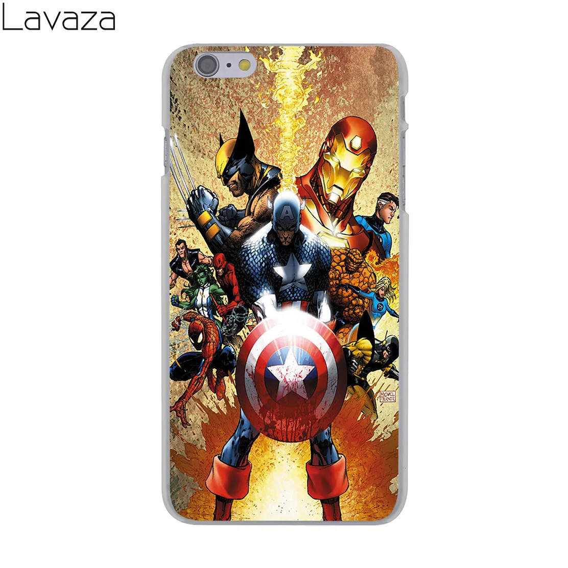 Lavaza Марвел Супергерои из “Мстителей” 8 плюс Жесткий чехол для телефона с рисунком в виде крышка чехол для iPhone XR X 11 Pro XS Max 8, 7, 6, 6 S, 5 5S SE 4S 4 10 - Цвет: 10