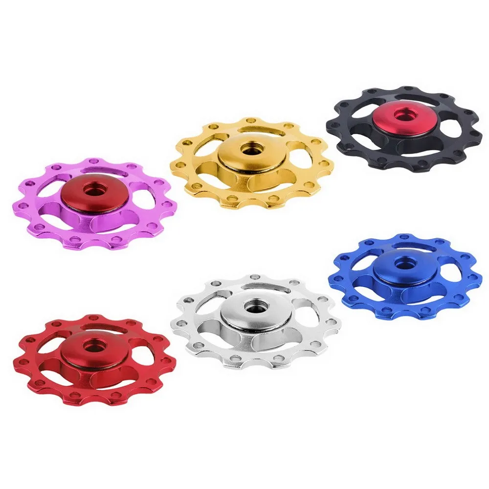 2 قطع 11 طن دراجة الخلفية Derailleur بكرة الألومنيوم سبائك Mouantain الدراجة تحمل جوكي عجلة الخلفية Derailleur الدراجات دراجة أجزاء