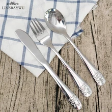 3 tipo de niños cubertería de acero inoxidable juego de vajilla lindo oso chico vajilla tenedor comedor almuerzo de cuchara tenedor cuchillo
