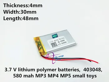 (10pieces/lot) 043048 580mah lithium-ion polymer battery quality goods quality of CE FCC ROHS certification authority
(10pieces/lot) 043048 580mah lithium-ion polymer battery quality goods quality of CE FCC ROHS certification authority