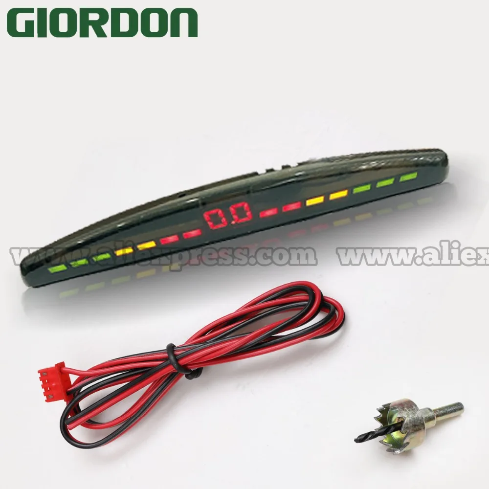 

Car LED Parking Sensor Kit With 4 Sensors Reverse Backup Car Parking Radar Monitor Detector System Backlight Display