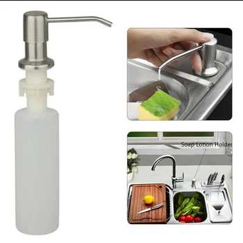 

Bathroom Faucet Sink Soap Dispenser Liquid Bottle Kitchen Replace Bottle Soap Lotion Dispenser Pump Storage Holder