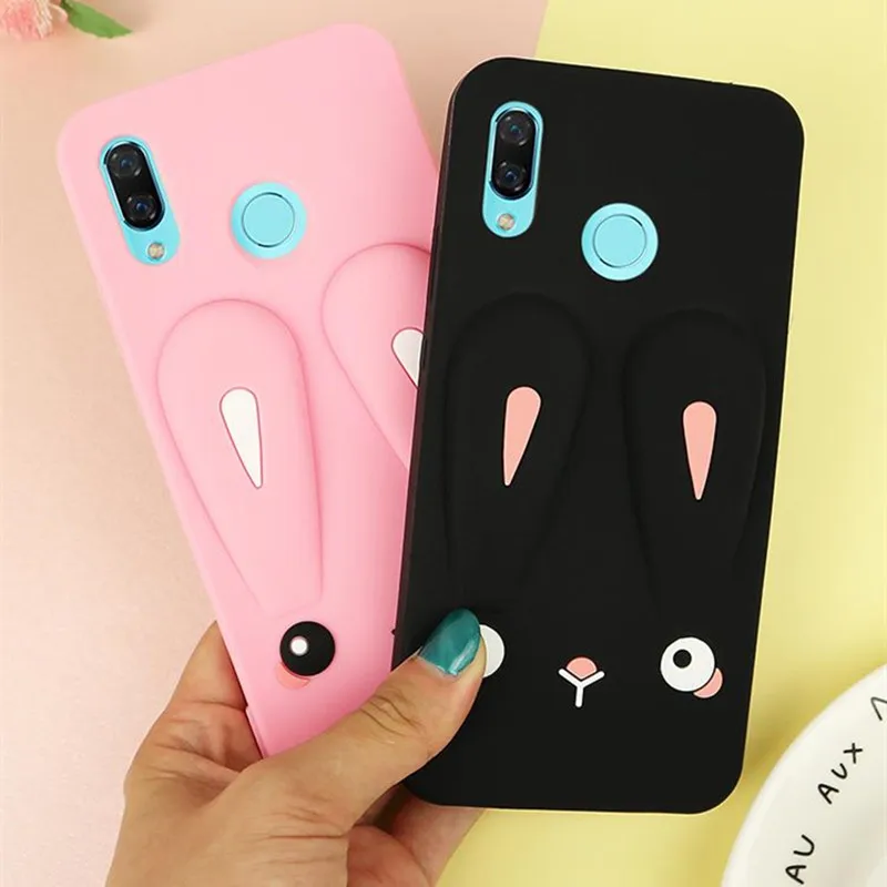 Чехол для телефона Xiaomi Redmi Note 7 чехол Pro силиконовый мягкий 3D мультяшный кролик