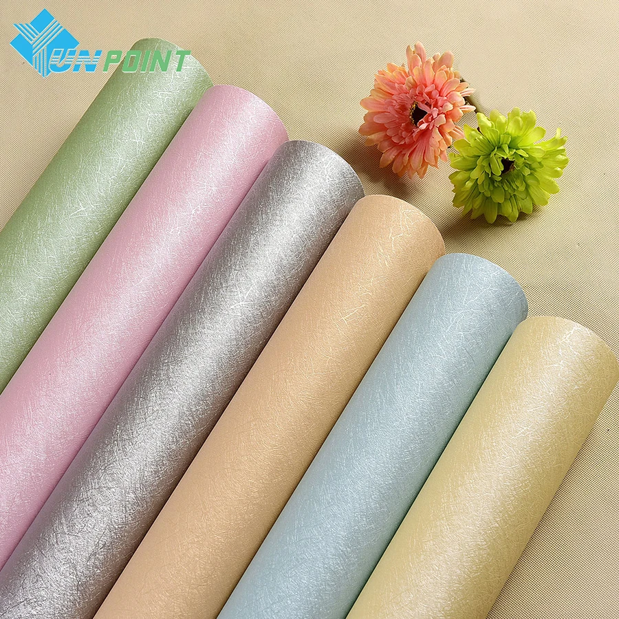 

60cmX5m Modern Vinyl PVC Decorative Film Self Adhesive Wallpaper Silk Texture Living Room Kids Bedroom Home Decor Wall Sticker